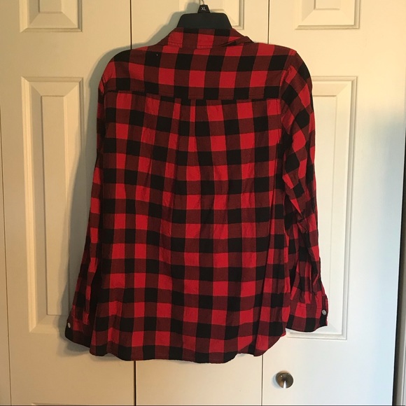 Red Button Down - Picture 2 of 2